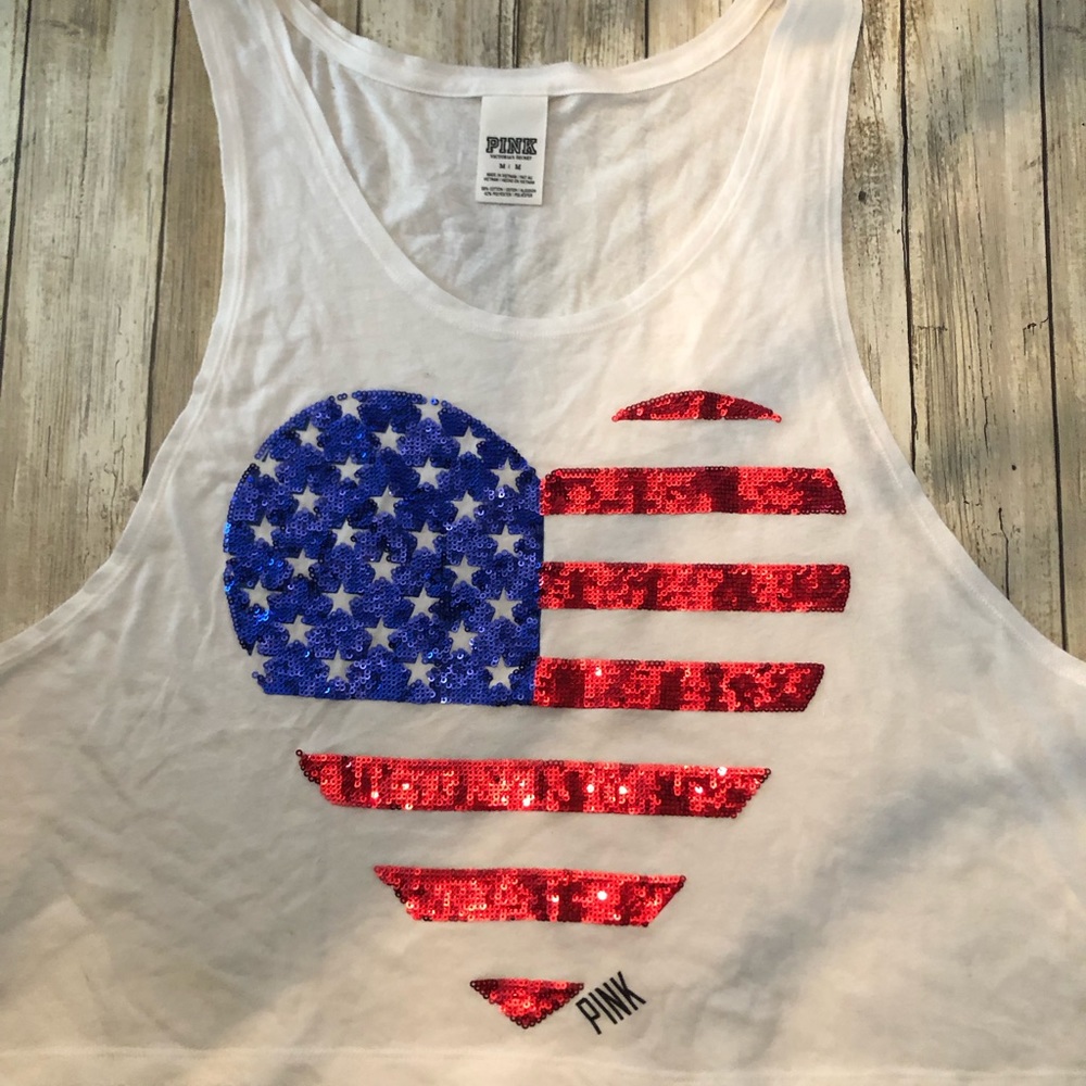 PINK VS SEQUIN TANK